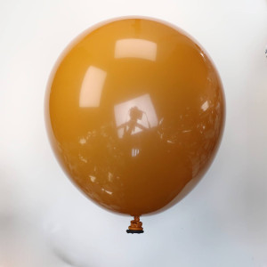 Кулі латекс 10" 25 см Дабл стафф Ретро карамель на чорному Упаковка 5 штук
