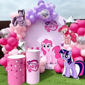 Набір 100 кульок для арки фотозони Магія дружби поні My Little Pony Фіолетовий і фуксія