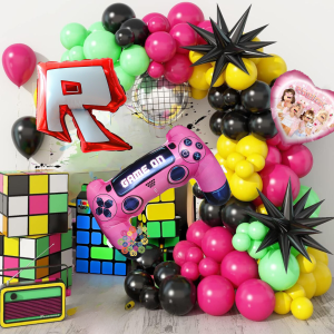 Набір 105 куль для арки фотозони Roblox Вечірка Роблокс з об'ємними зірками Різнокольоровий