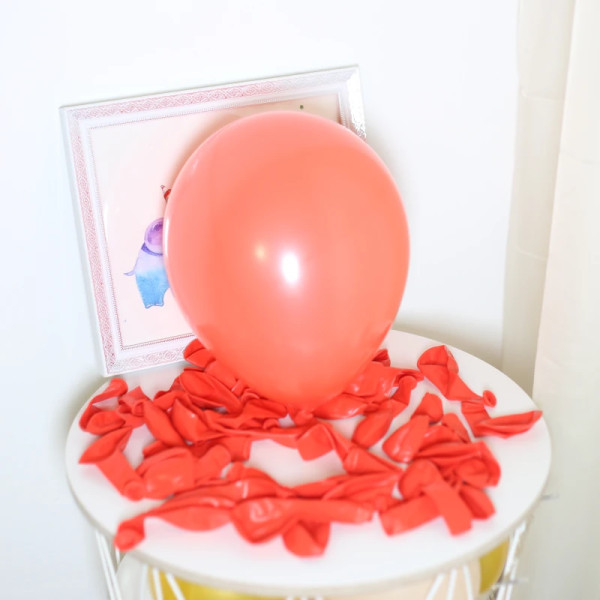Кулі латекс 12" 30 см Пастель корал Упаковка 5 штук