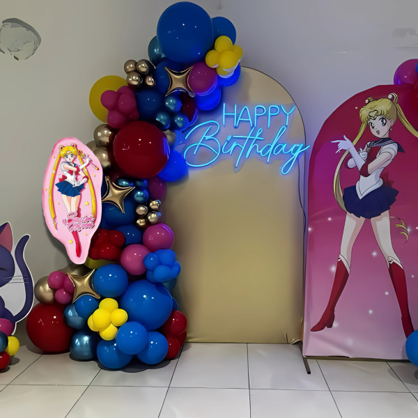 Набір 75 куль для арки фотозони Сейлор Мун під захистом Місяця Sailor Moon Синій та гранат