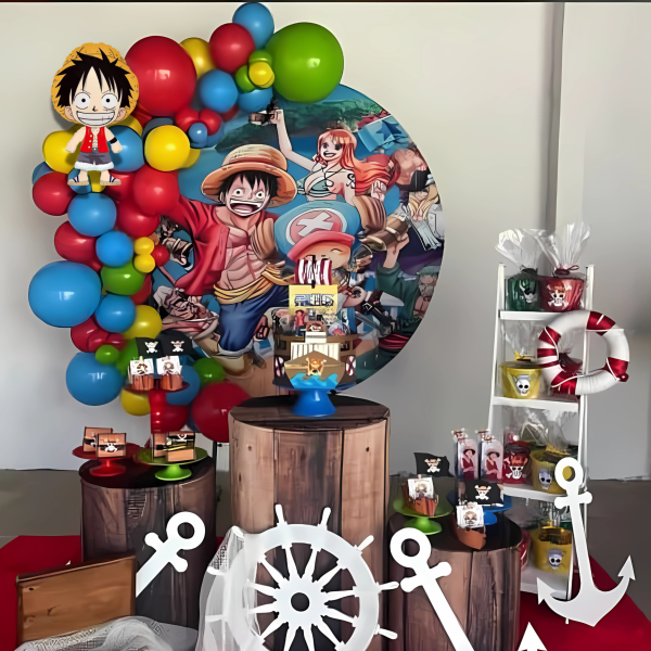 Набір 55 куль для арки фотозони Капітан Луффі One Piece Різнокольоровий