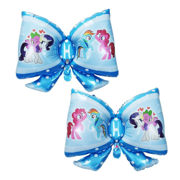 Куля фольгована фігурна 73х53 см Бант Мій маленький поні My Little Pony Блакитний