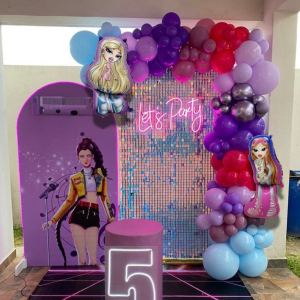 Набір 90 куль для арки фотозони Ляльки Братц Bratz Подіумна лихоманка Червоний і фіолетовий