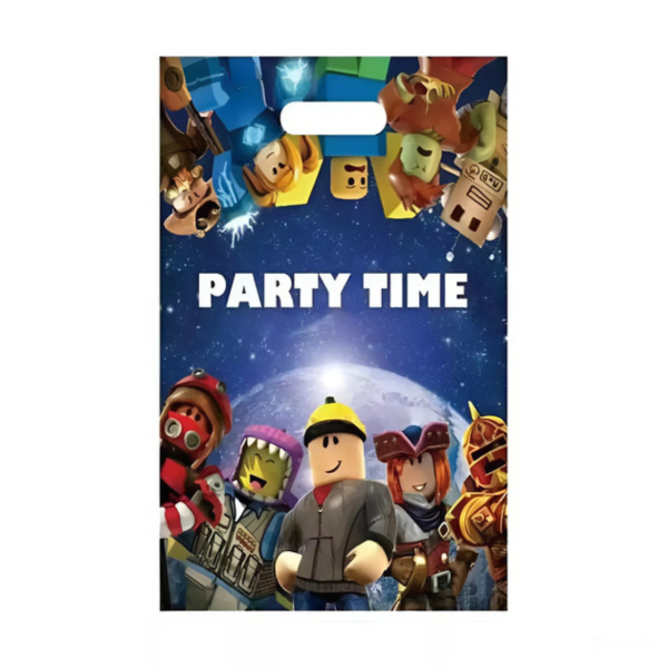 Пакети для солодощів 16х25 см Роблокс Roblox Упаковка 10 штук Темно синій