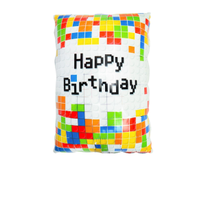 Куля фольгована фігурна 41х63 см  Лего Happy Birthday Різнокольоровий