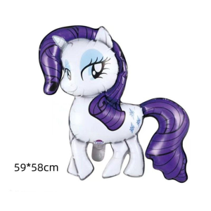 Куля фольгована фігурна 59х58 см Поні Раріті My Little Pony Фіолетовий