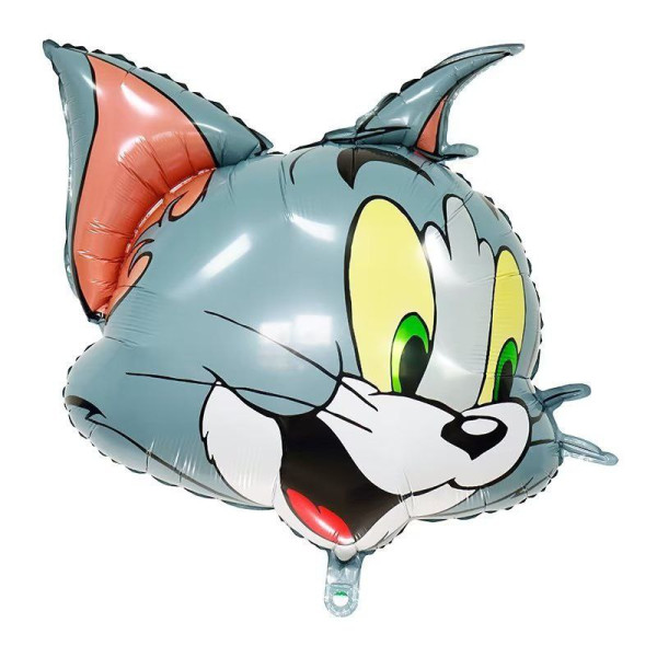 Куля фольгована фігурна 75х75 см Том Tom and Jerry Сірий