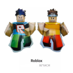 Куля фольгована фігурна двостороння 86х64 см Роблокс людина Roblox Різнокольоровий