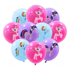 Кулі латекс 12″ 30 см з малюнком Поні My Little Pony Асорті Упаковка 10 шт