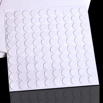 Клейові білі точки тимчасової липкості для приклеювання куль до поверхонь 100 шт