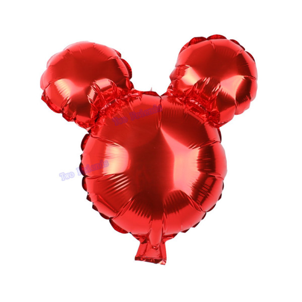 Куля фольгована фігурна Міккі логотип 40 см Червоний