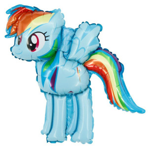 Куля фольгована фігурна 40х50 см Поні Веселка Деш My Little Pony Блакитний