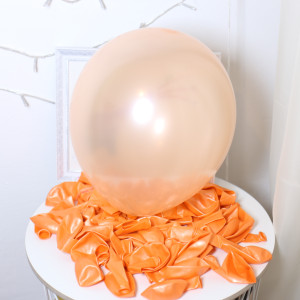 Кулі латекс 10″ 25 см Металік Персик Упаковка 5 шт